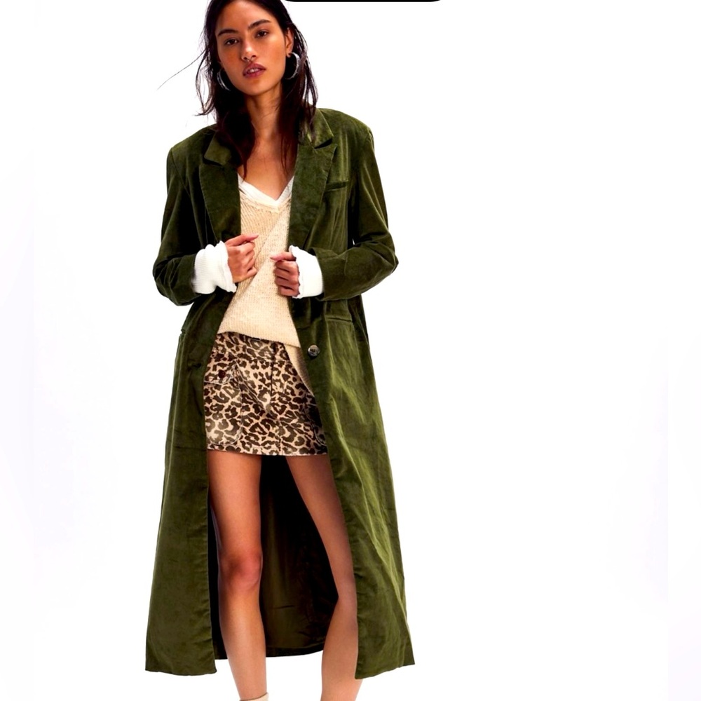 Free People Hailey Velvet Duster